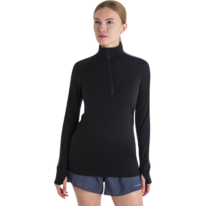 icebreaker Merino Blend 125 ZoneKnit Long Sleeve Half Zip Thermal Top – Women’s