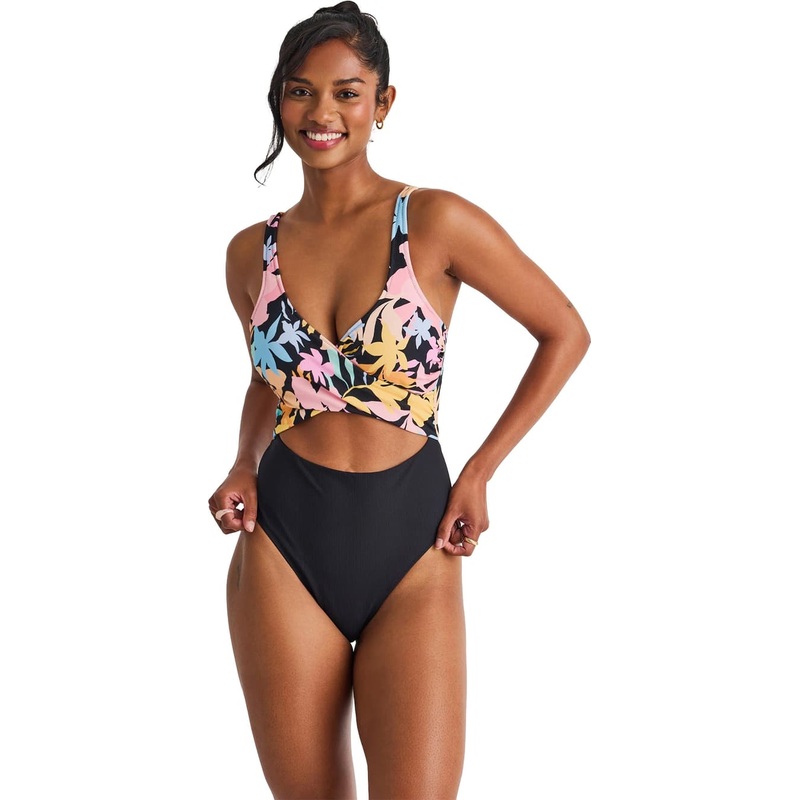 Everyday Sunday High Leg Wrap One-Piece Swimsuit – Women’s