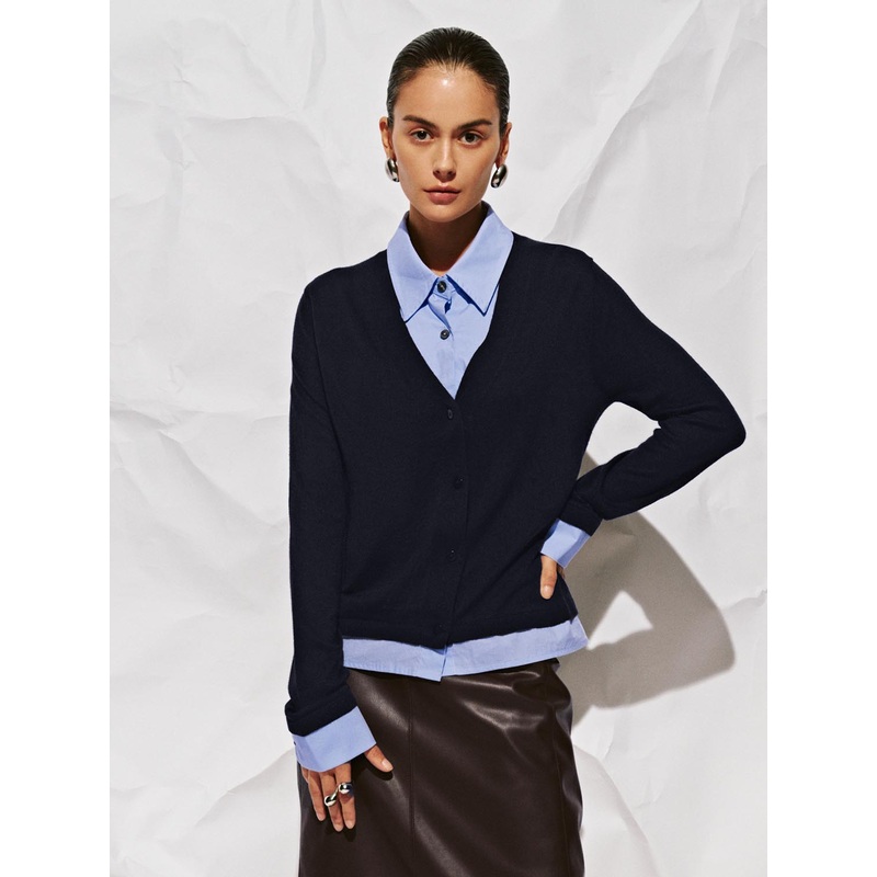 2 In 1 Knitted Cardigans Blue XS