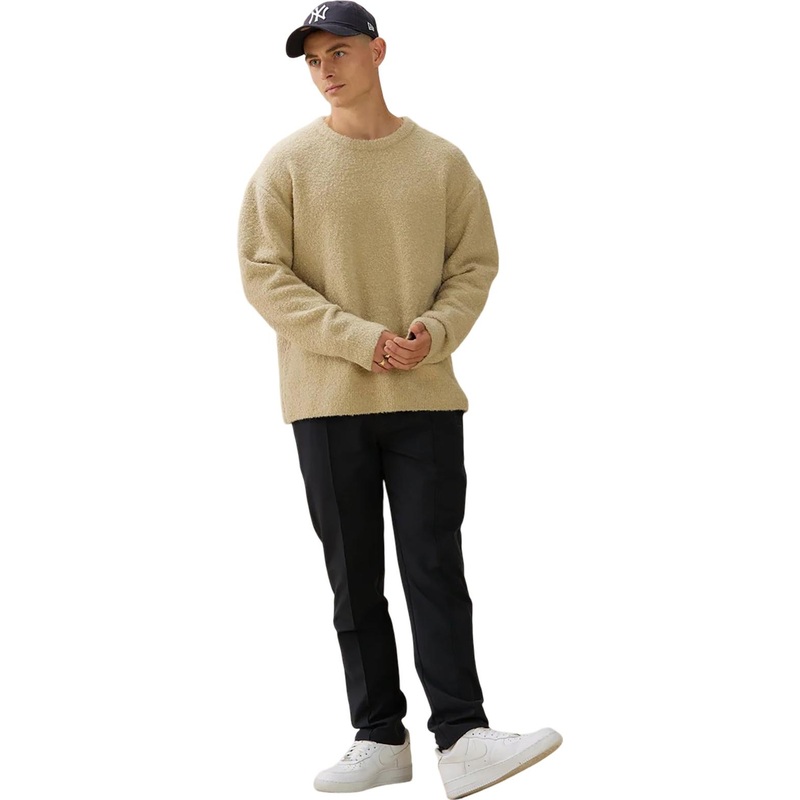 KUWALLA-TEE Knitted Boucl Crew Neck Sweater – Men’s