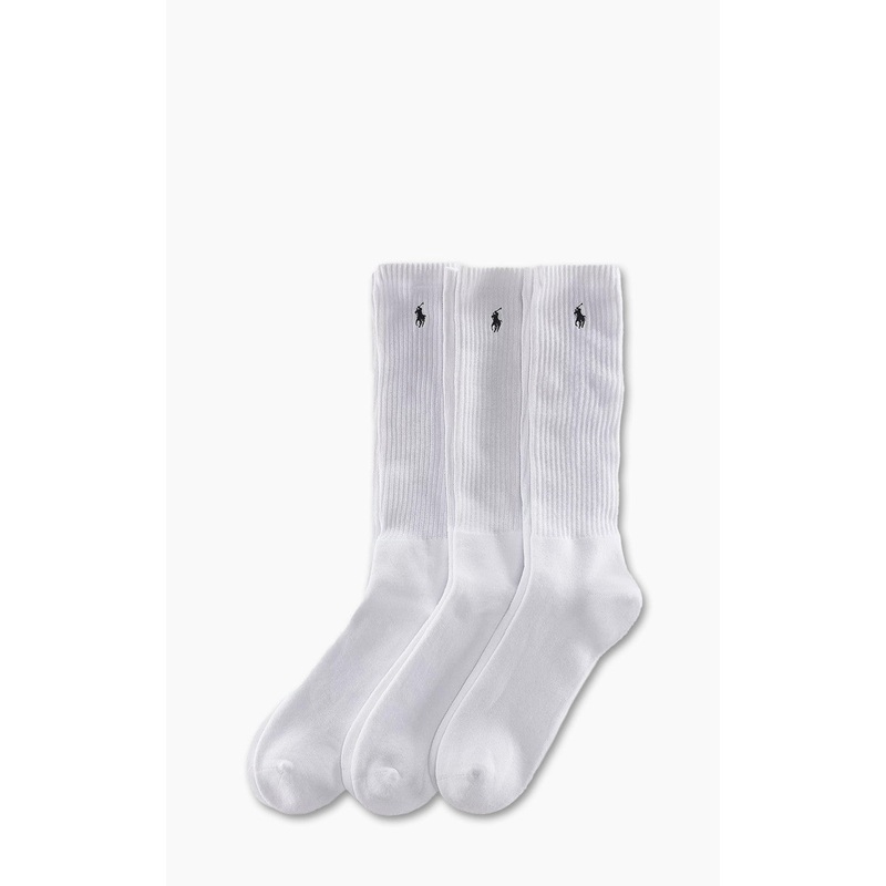Polo Ralph Lauren Crew Sock 3-Pack White