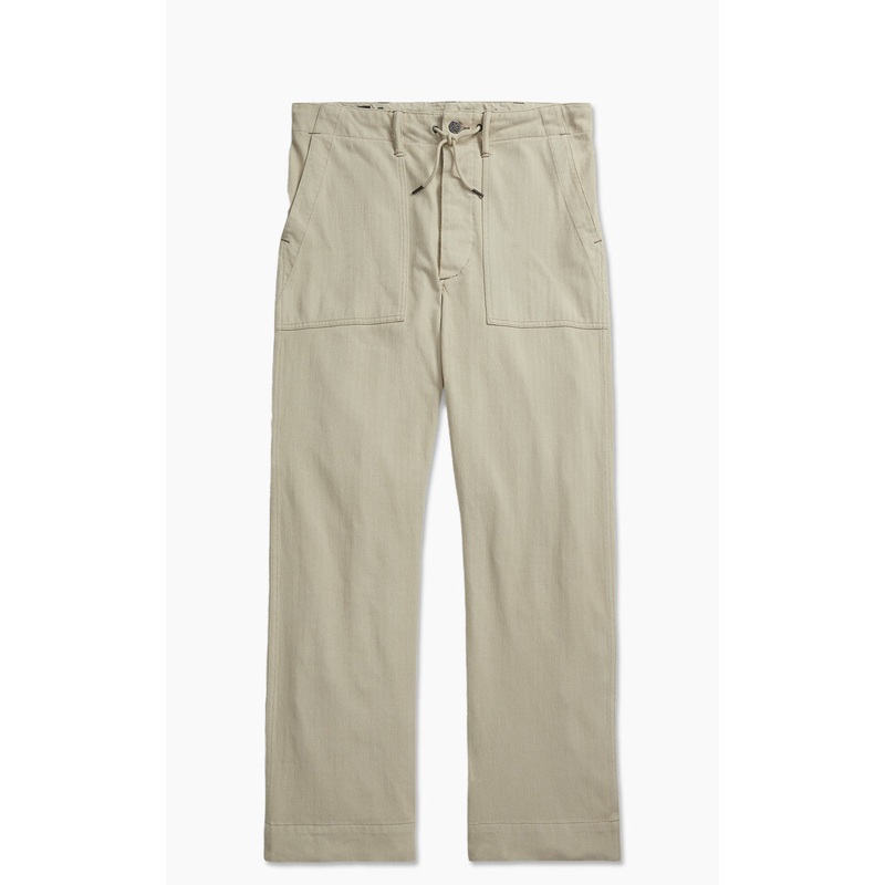 RRL Garment-Dyed Knit Herringbone Trouser Stone W31