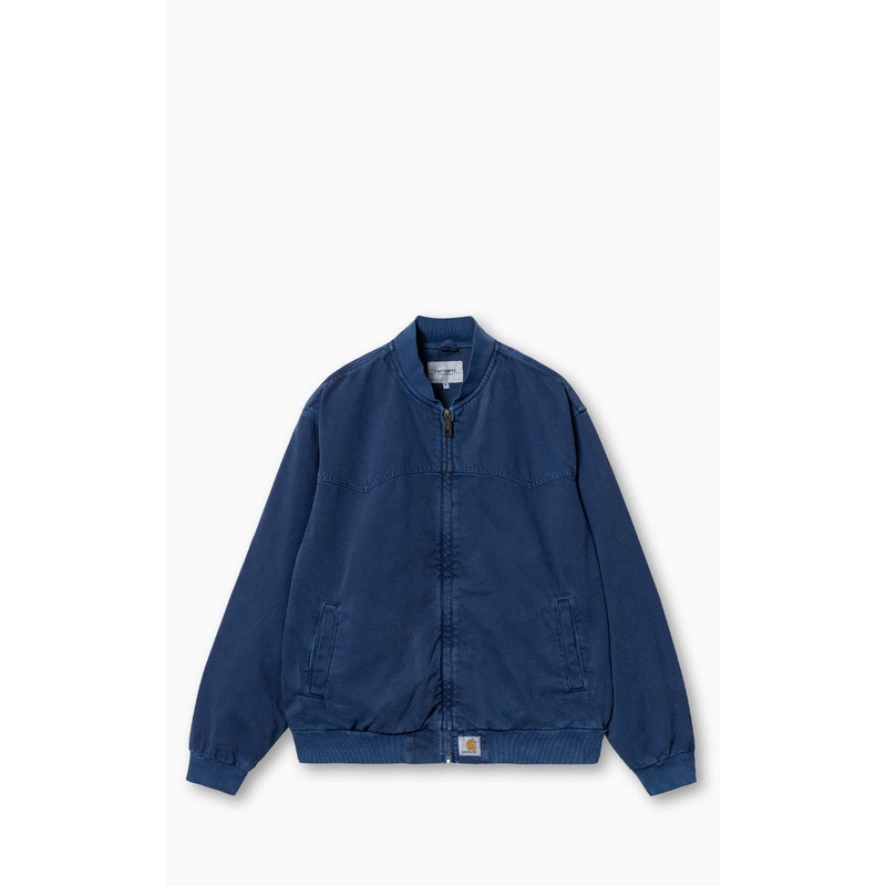 Carhartt WIP OG Santa Fe Bomber Clark Twill Elder Stone Dyed S
