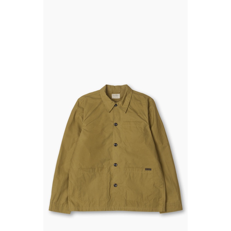 Nudie Jeans Barney Worker Jacket Waxed Camel S