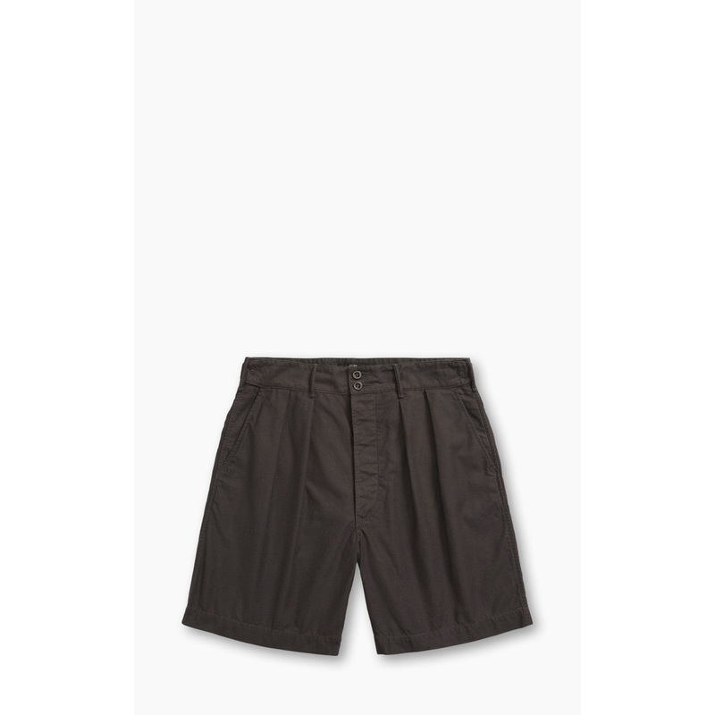 RRL Pleated Twill Short Washed Black W30
