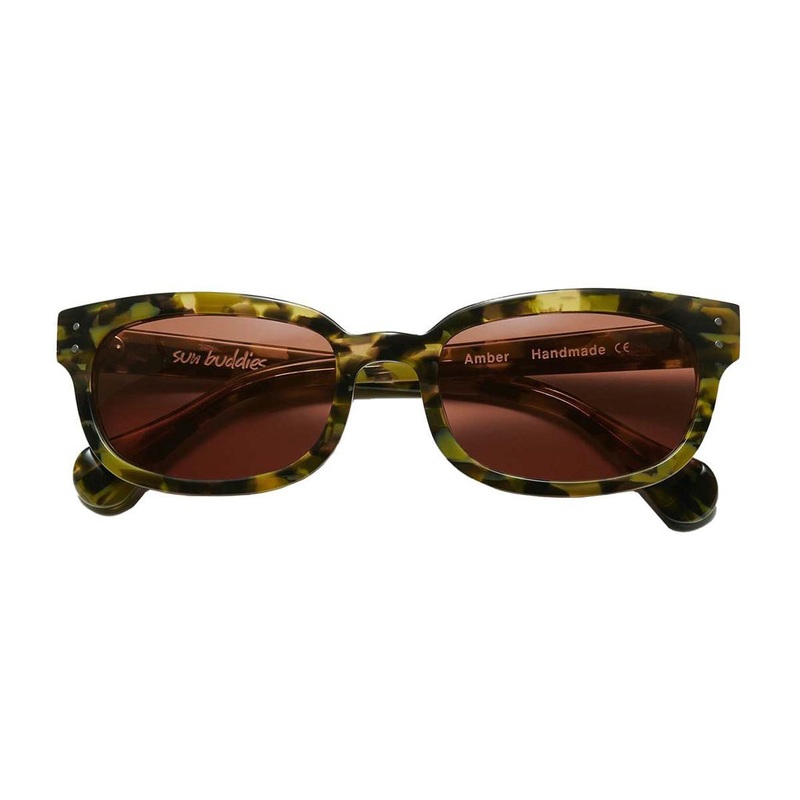 Amber Sunglasses Green Fragments