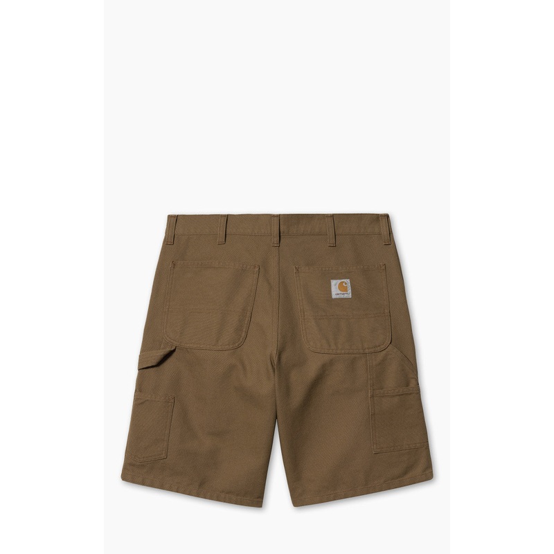 Carhartt WIP Double Knee Short Marshall Canvas Hamilton Brown Rinsed W30