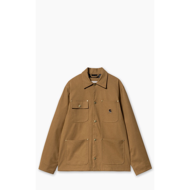 Carhartt WIP Suede Michigan Coat Artificial Suede Leather Hamilton Brown S