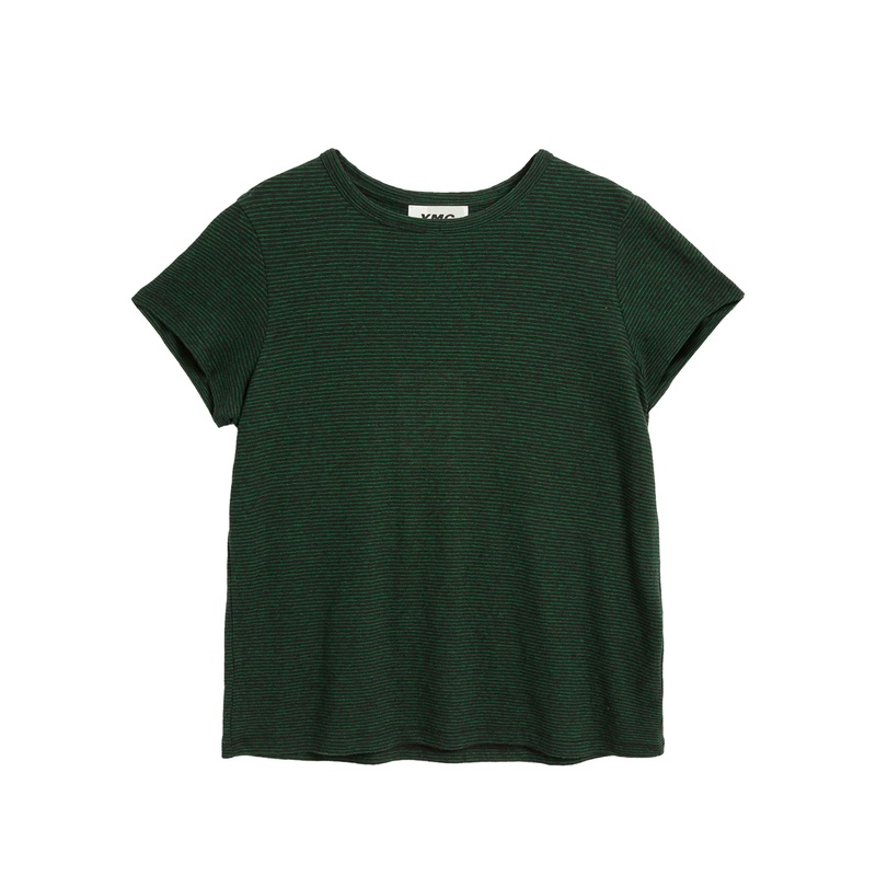 Day Stripe T-Shirt Green Stripe Small