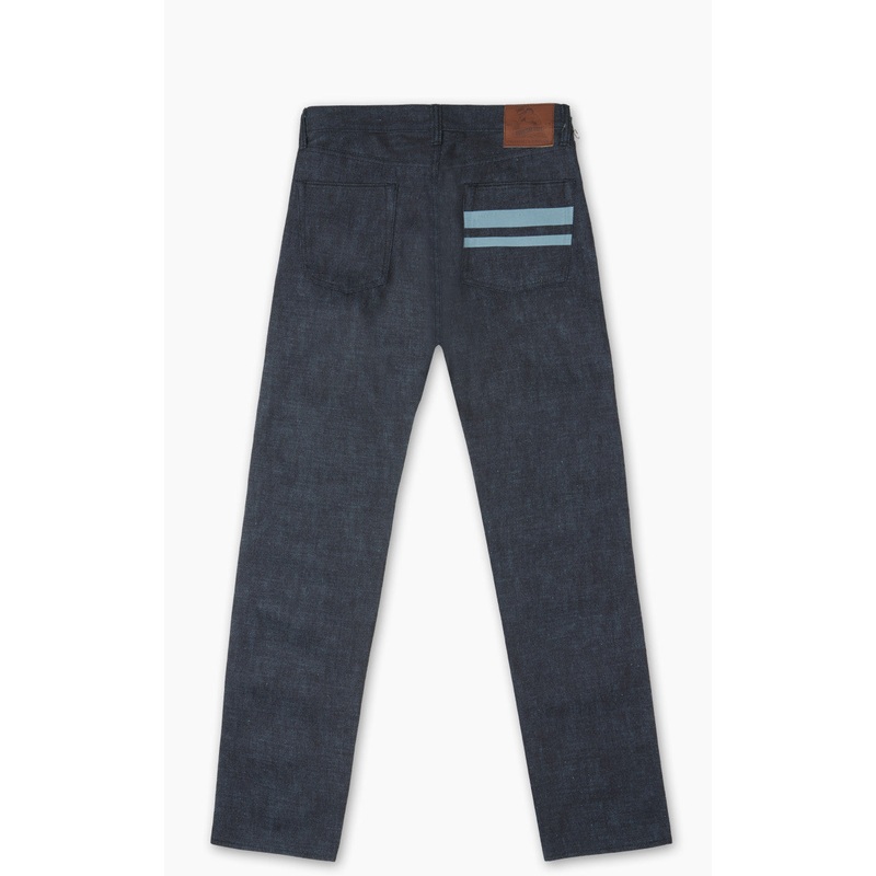 Momotaro Jeans 0306-IM Indigo x Mint Blue Tight Tapered 15.7oz 30/34