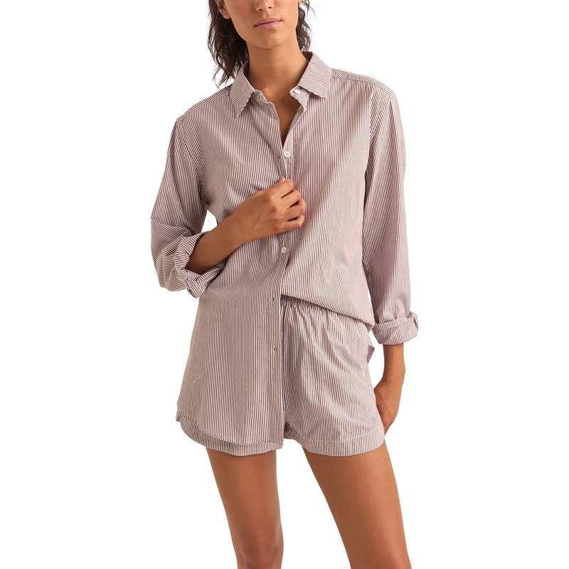 Rhythm Zephyr Stripe Beach Shirt – Women’s