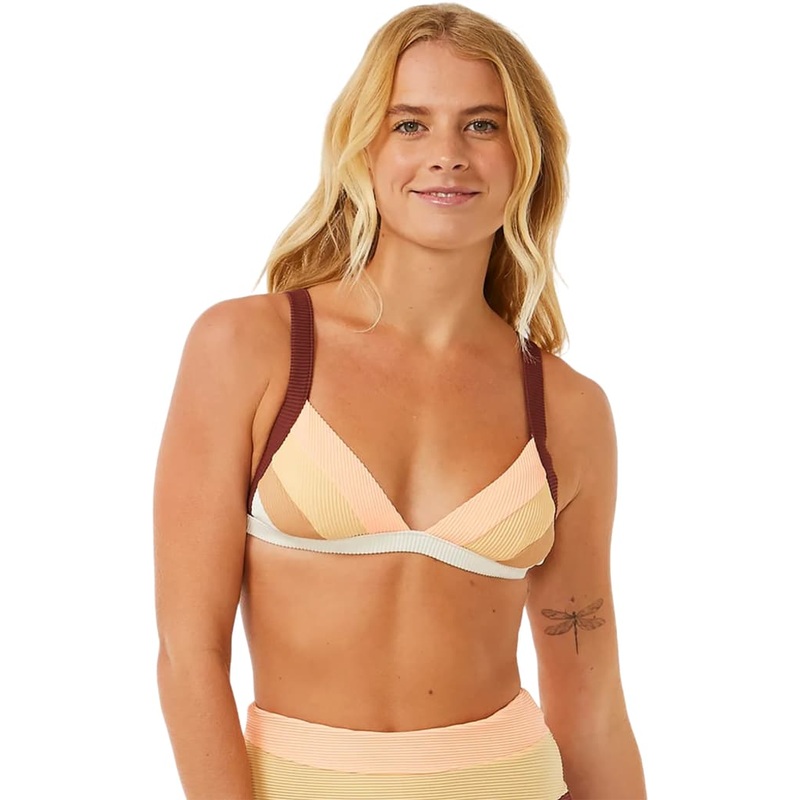Rip Curl Block Party Spliced Fixed Triangle Bikini Top – Women’s