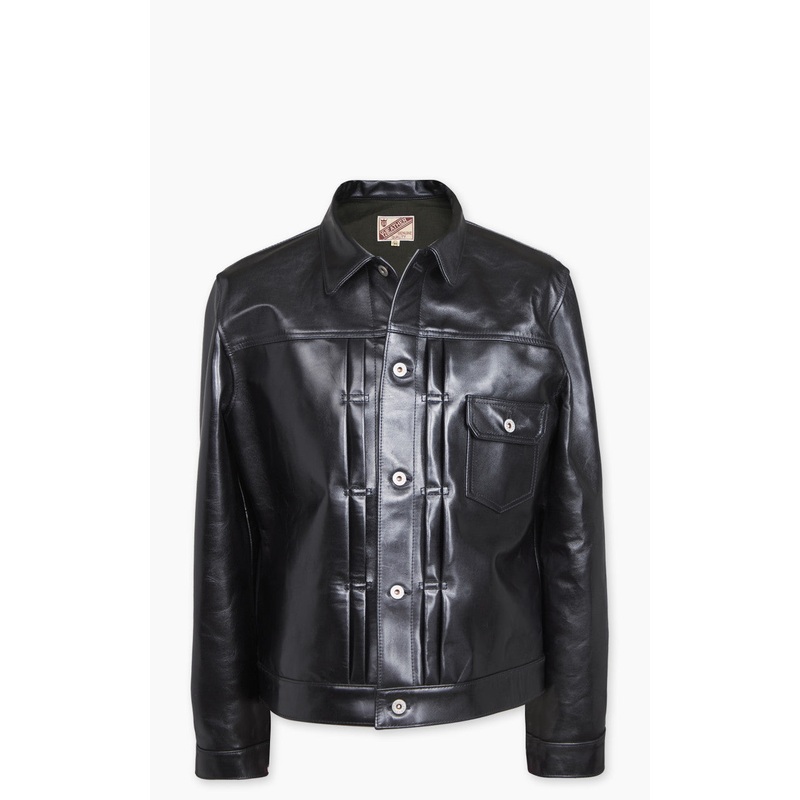 Y’2 Leather LB-140 Horsehide Aniline Type I Leather Jacket Black 40/M