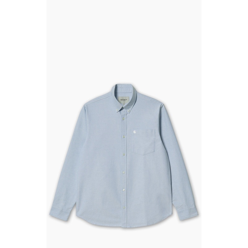 Carhartt WIP L/S C-Logo Shirt Bleach/White S