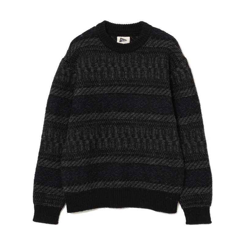 Jacob Fair Isle Knit Black X-Large
