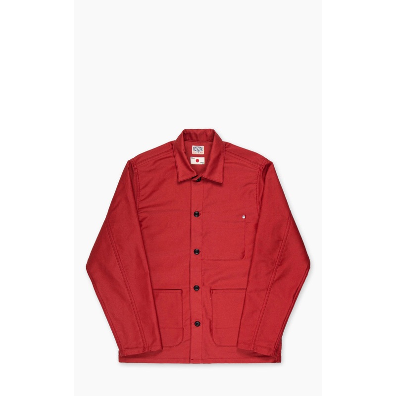 Benzak BWJ-01 Worker Jacket Moleskin Red 12oz S