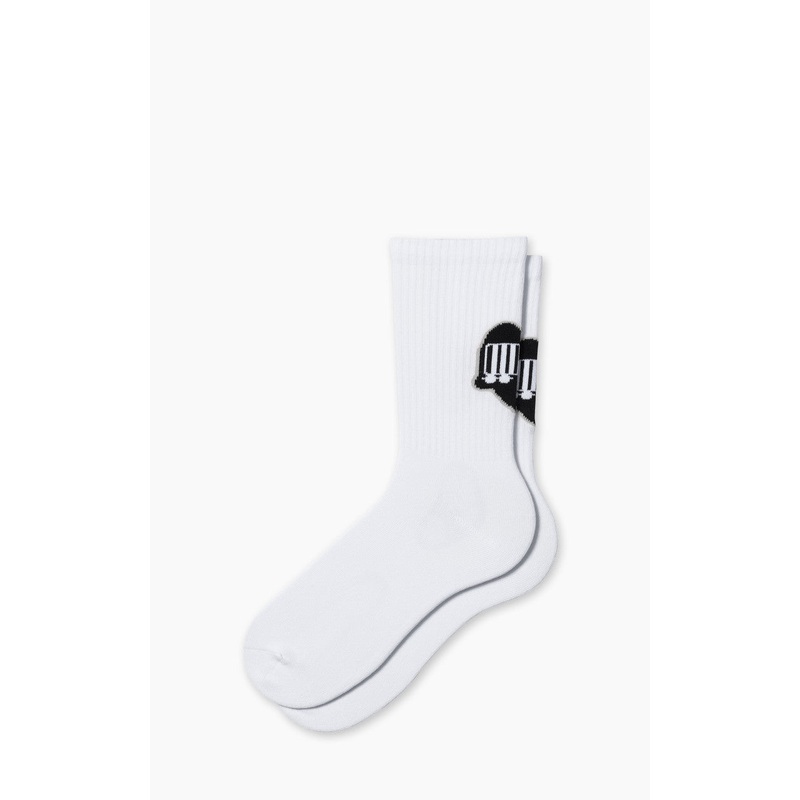 Carhartt WIP Heart Train Socks White