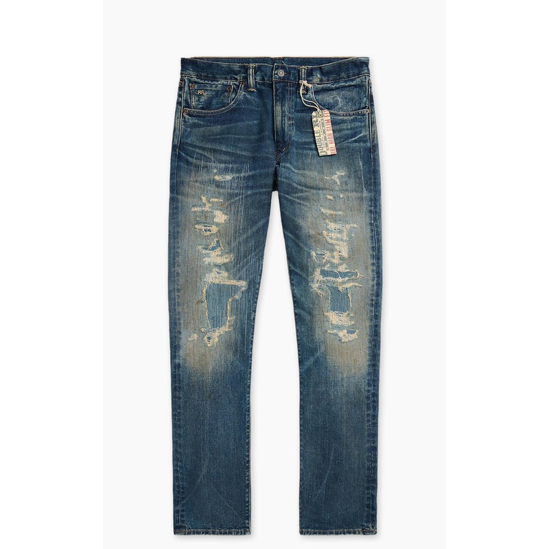 RRL High Slim Jean Brannon Repaired Wash 30/30