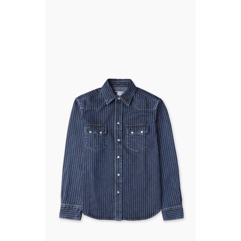 Tellason Cowboy Shirt Wabash Blue S