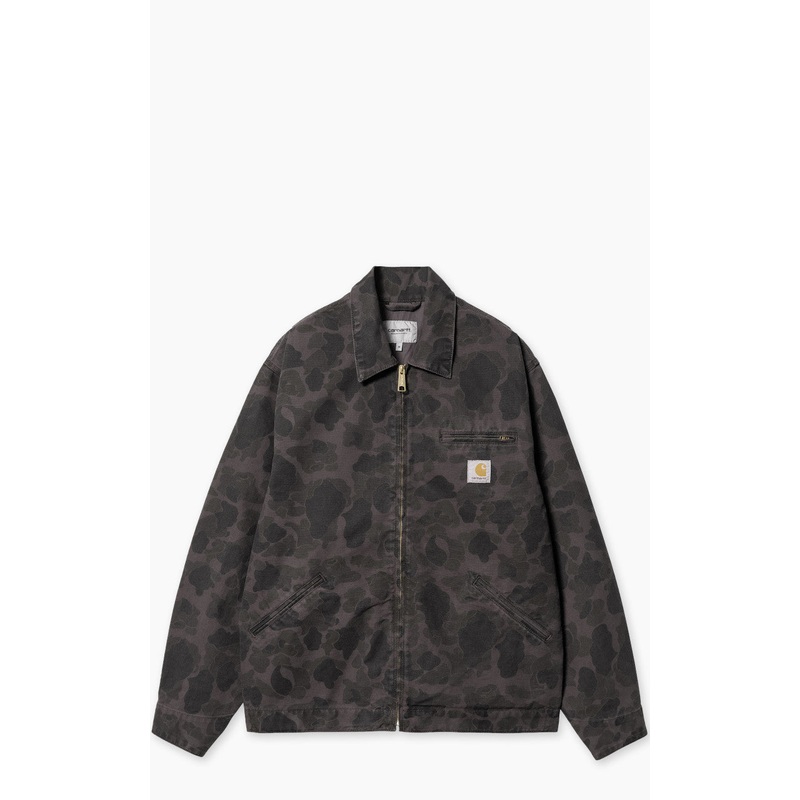 Carhartt WIP Duck Detroit Jacket Dearborn Canvas Camo Duck Green/Graphite S