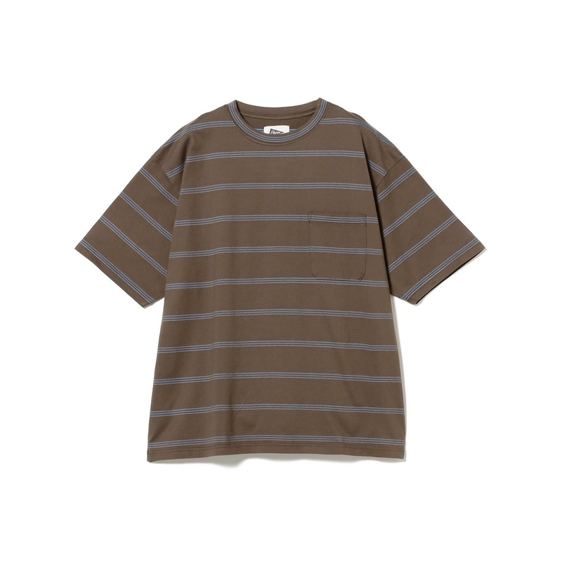 Mickey Stripe Tee Brown Small