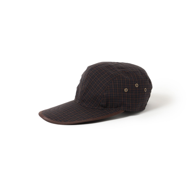 Plaid Longbill Cap Brown