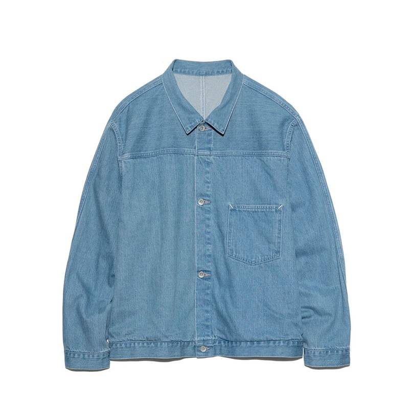 Short Denim Jacket Light Indigo Small