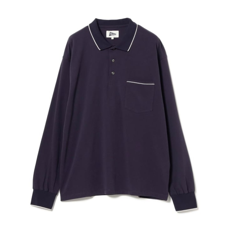 Werner Longsleeve Polo Dark Navy Small