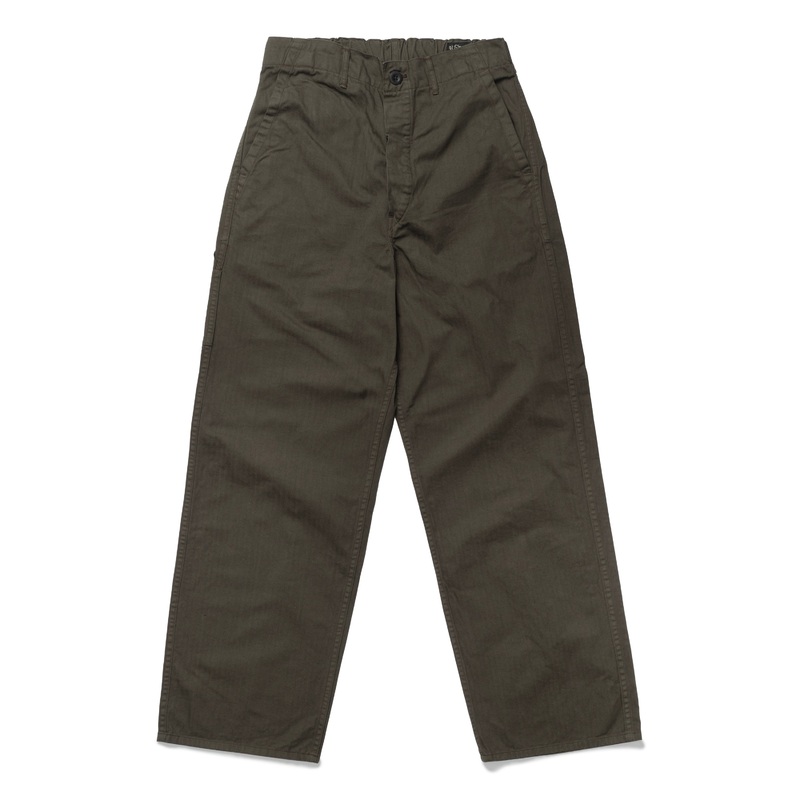 Wide-Fit French Work Pants Coffee Brown 1