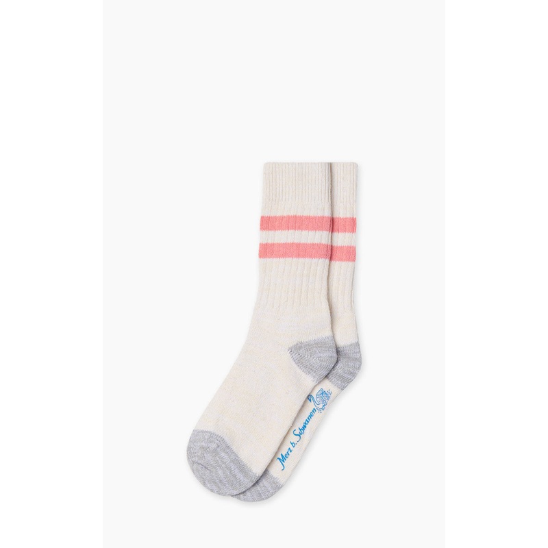 Merz b. Schwanen GS05 Socks Recycled Cotton Nature/Peach