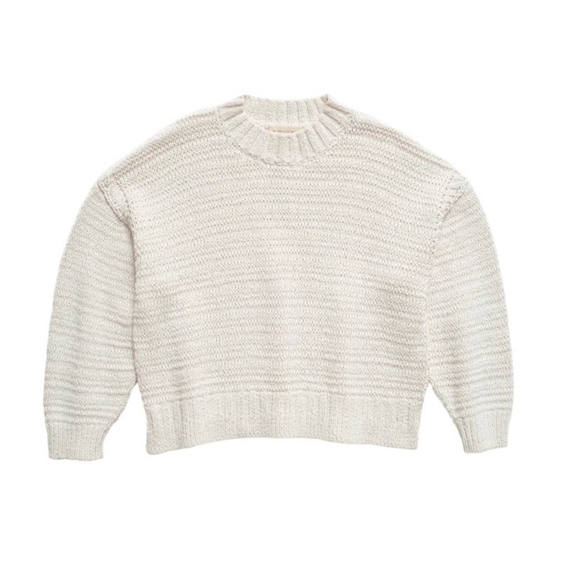 Ribbon Sweater Cream Small