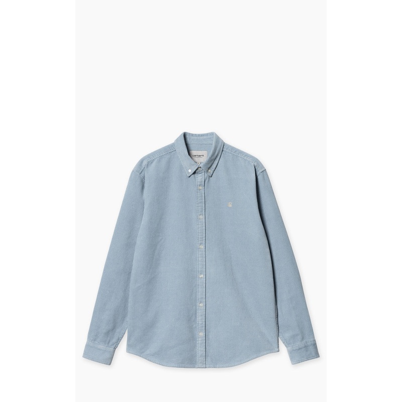 Carhartt WIP L/S Madison Cord Shirt Dusty Ice/Wax S