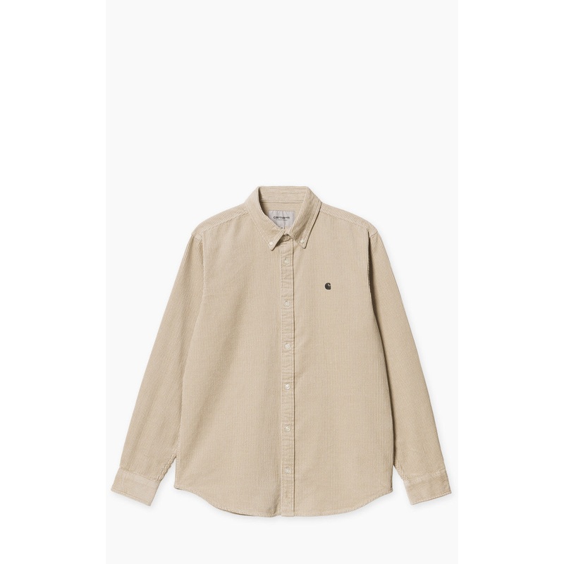 Carhartt WIP L/S Madison Cord Shirt Wall/Black S