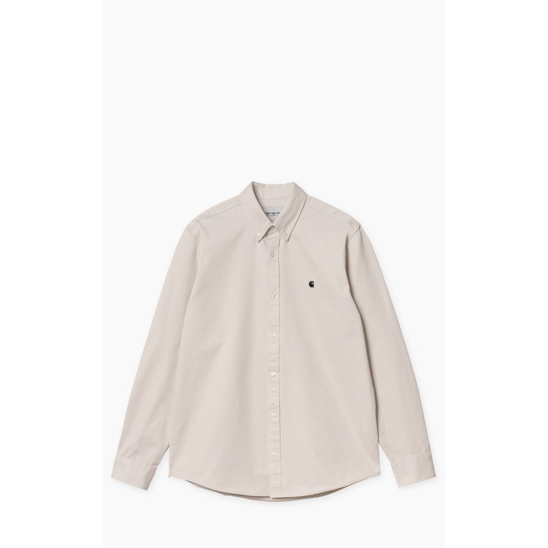 Carhartt WIP L/S Madison Shirt Moonbeam/Black S