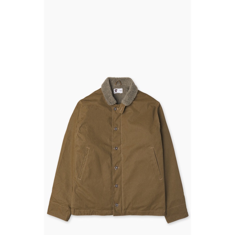 Tellason x Blubaugh N1 Deck Jacket Waxed Olive/Brown M