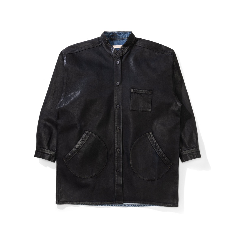 Band Collar Okuda Jacket Black Lacquer XS/S