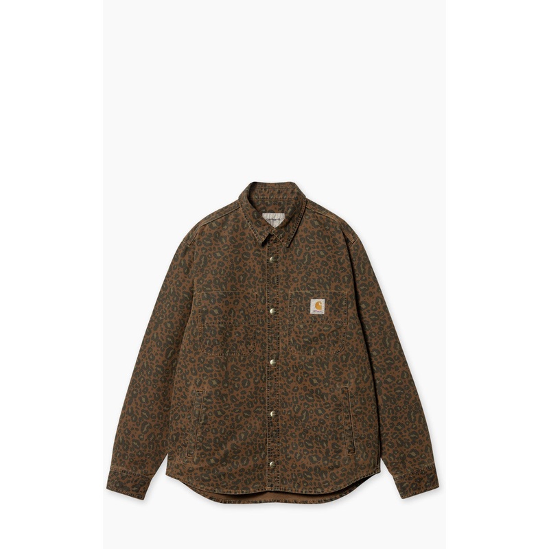Carhartt WIP Conro Shirt Jac Camo Leo Tamarind/Tamarind S