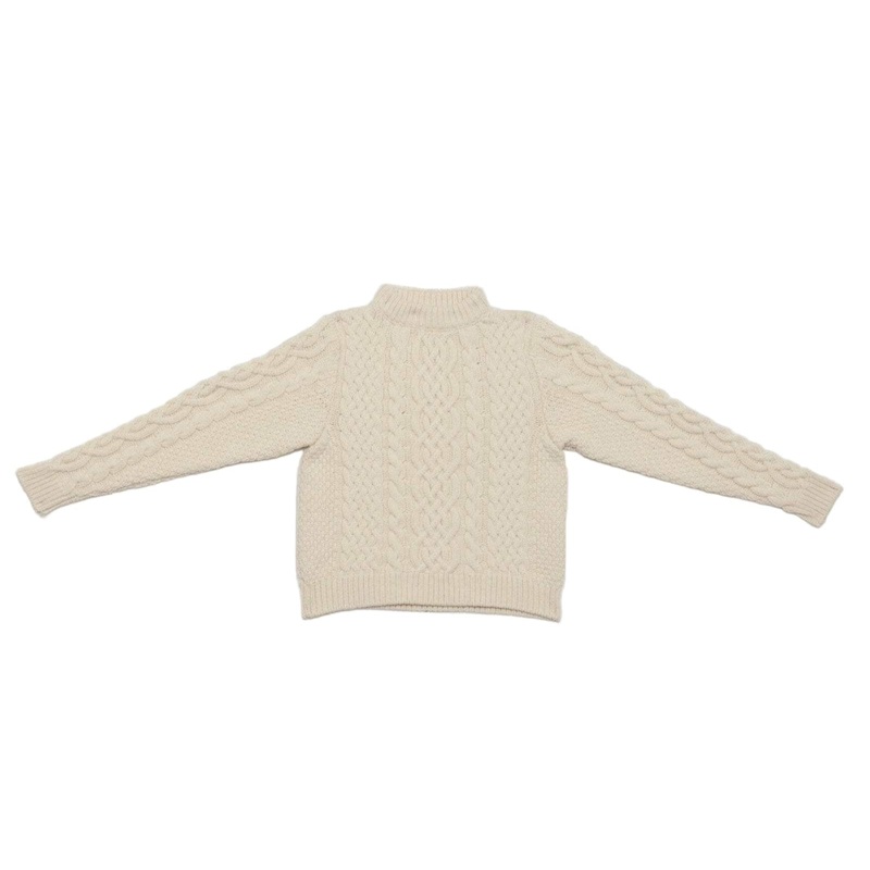 Merino Wool Lens Sweater Chaume Sand XS-S