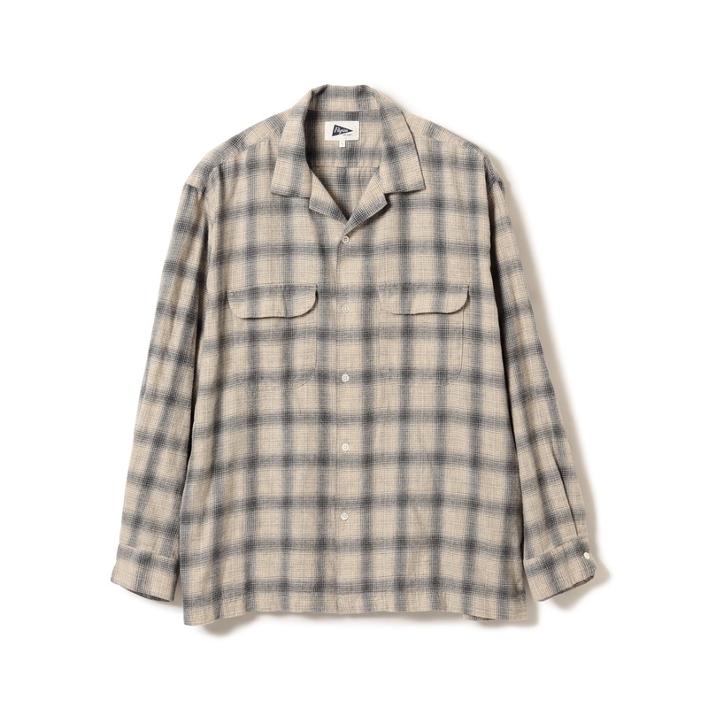 Vincent Melange Ombre Shirt Grey Small