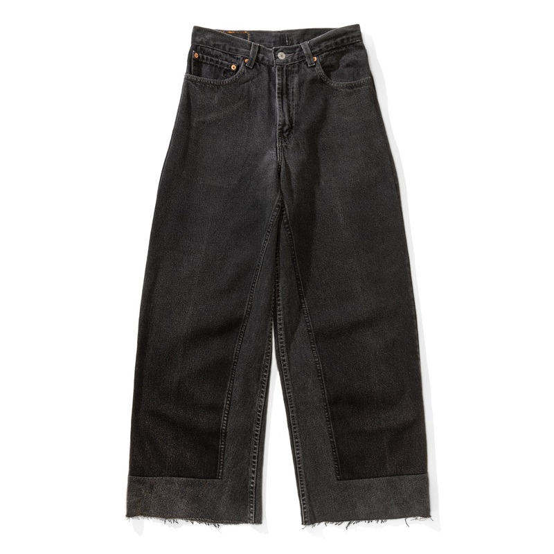 Vintage Reworked Culotte Vintage Black 25