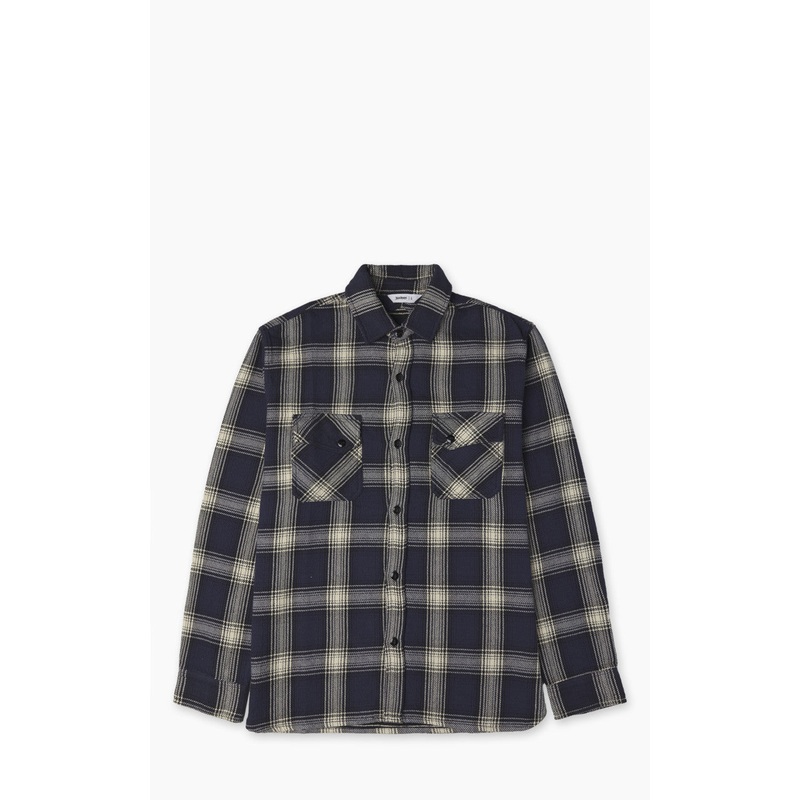 3sixteen Crosscut Flannel Plaid Midnight S