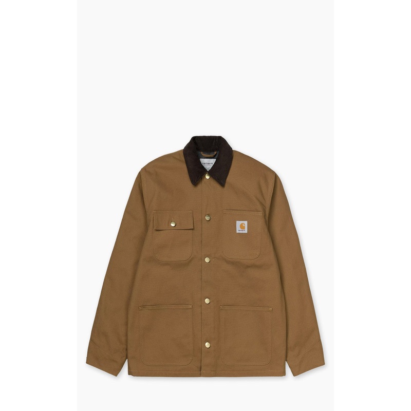 Carhartt WIP Michigan Coat Winter Dearborn Canvas Hamilton Brown/Black S