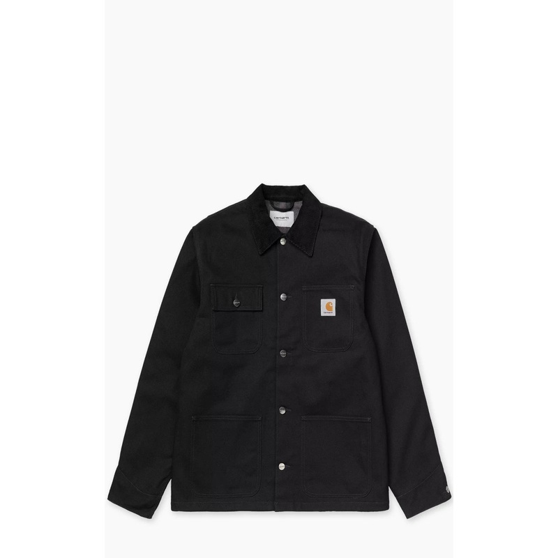 Carhartt WIP Michigan Coat Winter Dearborn Canvas Rigid Black/Black S