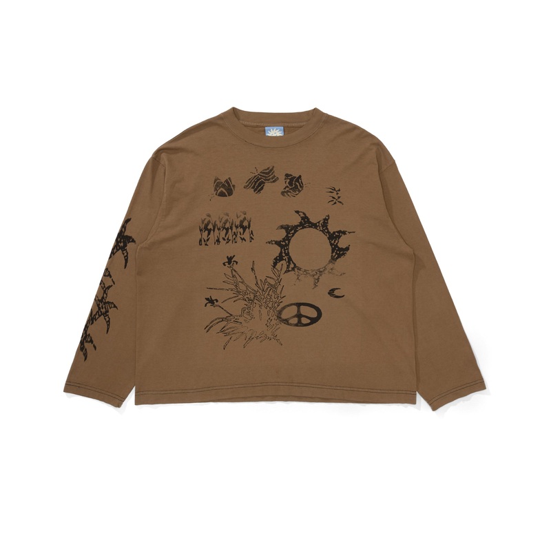 Field Longsleeve Tee Brown Small
