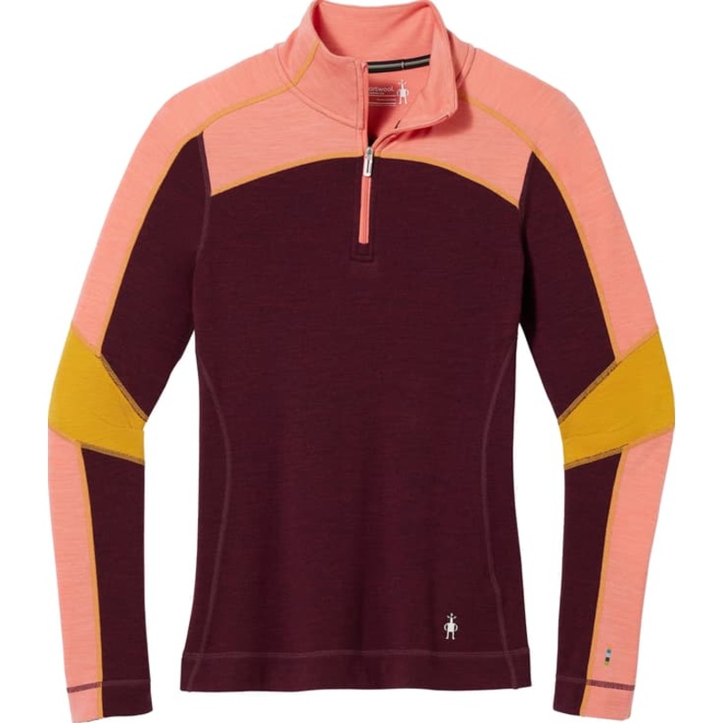Smartwool Classic Thermal Merino Colorblock 1/4 Zip Base Layer – Women’s