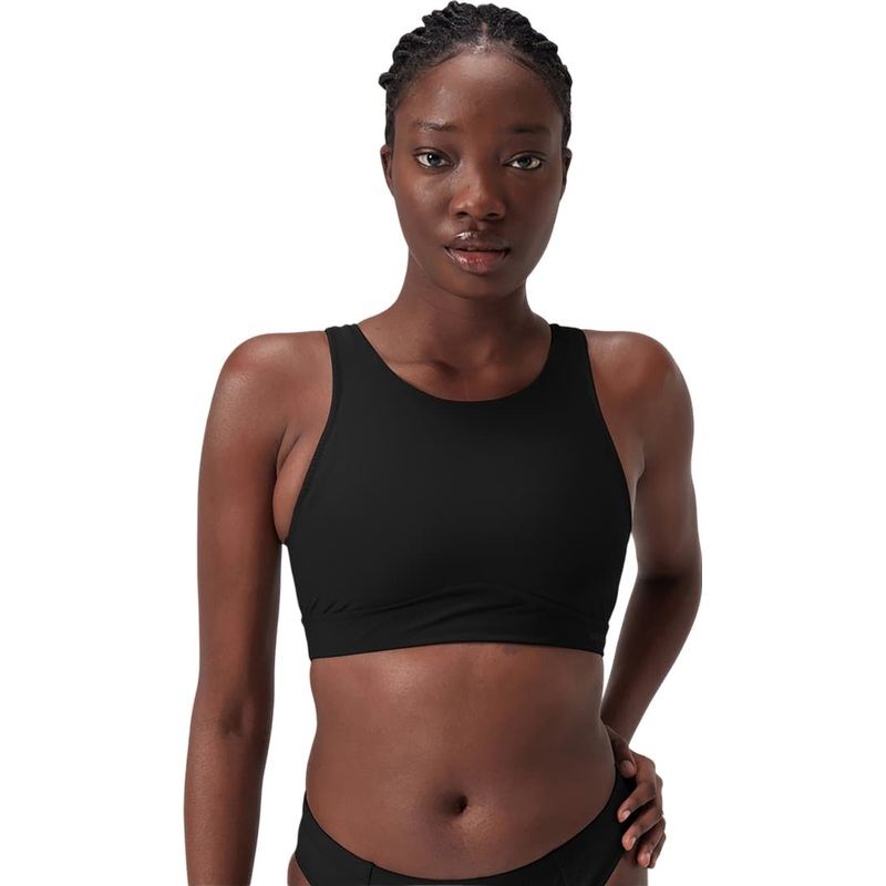 Speedo Solid Highneck Crop Top – Women’s