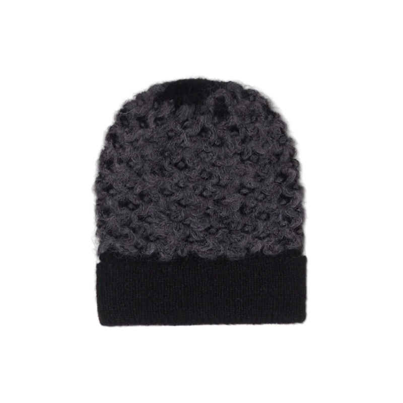 Moroccan Tile Beanie Cream-Navy