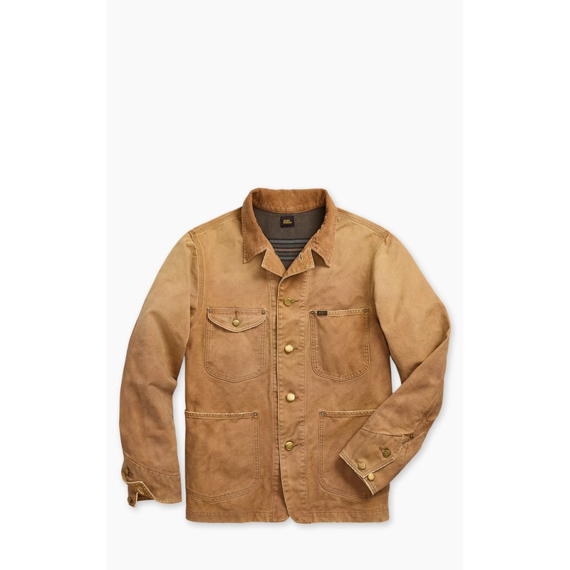 RRL Lynn Corduroy-Collar Canvas Jacket Vintage Khaki S