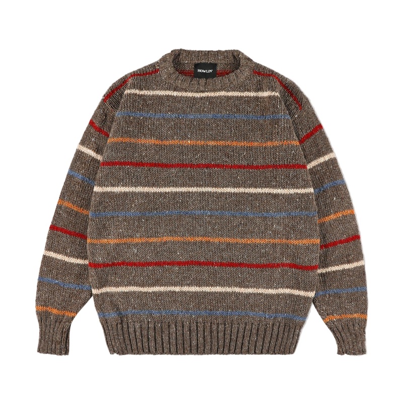 Six Blade Knit Pullover Brownish Small