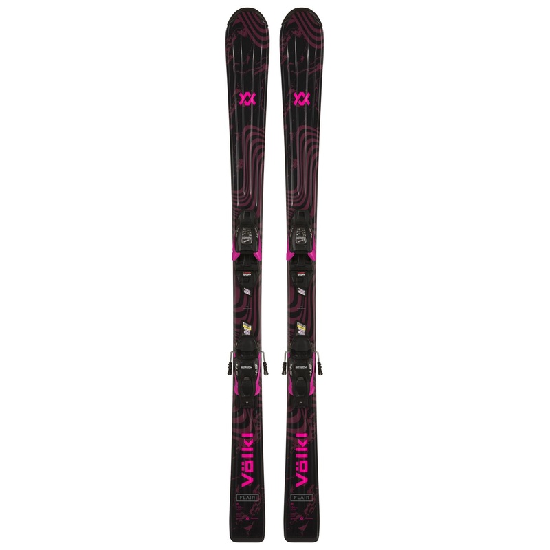 Vlkl Flair JR Skis with vMotion JR 4.5 Ski Bindings – Kids